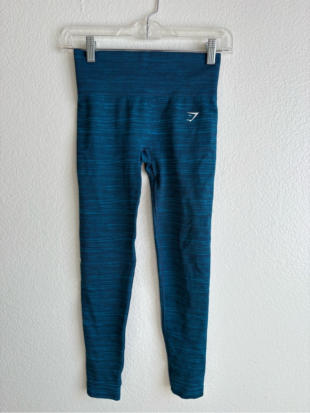 Gymshark Teal and Blue Seamless High-Waist Leggings
